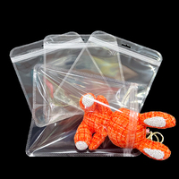 Sacs en plastique transparents de vente chaude de 16*20 cm pour l'emballage de pochette à fermeture éclair de cadeau