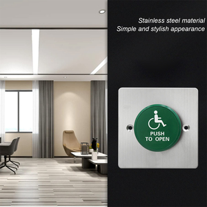 12V DC IP65 màu xanh lá cây cửa hồng ngoại không có cảm ứng nút thoát nhỏ Kim Loại cửa phát hành nút đẩy để thoát khỏi nút CE thép không gỉ - Product Image 3