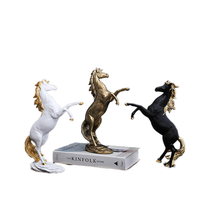 Tùy Chỉnh 3D Dễ Thương Đua Ngựa Bức Tượng Polyresin Động Vật Bức Tượng Cho Trang Trí Nội Thất Sinh Nhật Hoặc Quà Tặng Doanh Nghiệp Cho Giáng Sinh - Product Image 3