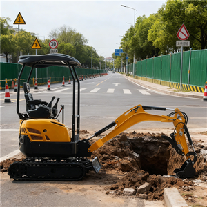 รถขุดขนาดเล็ก 16 ลิตร ปริมาณน้ำมันเชื้อเพลิง ปริมาณการใช้ บูมออฟเซ็ต 75-55 °   การเข้าถึงพื้นที่แคบสำหรับโรงเรือนเกษตรกรรมที่มีน้ำหนักมาก - Product Image 1