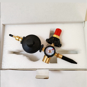 WQ เครื่องลดแรงดันทองแดงทั้งหมดพร้อมเกจวัดแรงดันแบบสองขั้นตอน WQ-001 2.525MPa 1.25MPa 40-50m3h - Product Image 5
