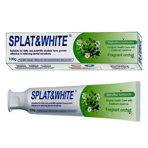 <span class=keywords><strong>Pasta</strong></span> <span class=keywords><strong>de</strong></span> <span class=keywords><strong>dientes</strong></span> con sabor a menta SPLAT & WHITE <span class=keywords><strong>para</strong></span> uso doméstico Alivia el <span class=keywords><strong>dolor</strong></span> <span class=keywords><strong>de</strong></span> muelas Proporciona blanqueamiento químico Garantiza encías saludables 100g - Product Image 3