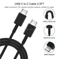 Cable USB-C a Tipo-C de Carga Rápida 5A con Blindaje Trenzado y Sincronización de Datos para Teléfonos Móviles S21/S20/S23/S24/S25/Note20