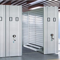 Étagères mobiles compactes en métal modernes pour bureaux commerciaux, bibliothèques, écoles, capacité de charge élevée, espace optimisé