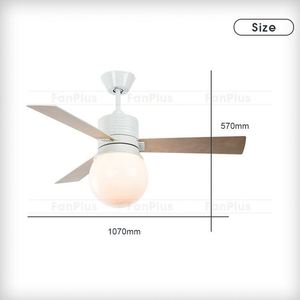 Motor de cobre puro culo grande tamaño ventilador de techo Luz de enfriamiento de aire - Product Image 3