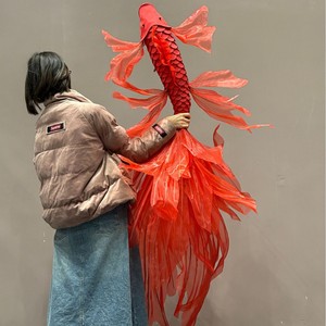 งานศิลปะกระดาษเชนแบบสร้างสรรค์ <span class=keywords><strong>ปลาทอง</strong></span>/ปลาคาร์พ ทำมือ ตกแต่งแขวน<span class=keywords><strong>สวยงาม</strong></span> สำหรับประตู ร้านค้า หน้าต่าง งานปาร์ตี้ ตกแต่งผนัง - Product Image 2