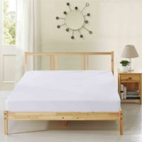 Protège-matelas imperméable en tissu éponge 100 % polyester pour le marché britannique