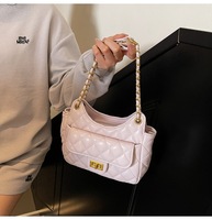 Sac bandoulière matelassé en PU de luxe léger, nouvelle mode, pour femme, idéal pour le travail et les sorties quotidiennes, polyvalent