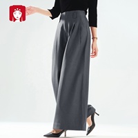 BuyiLirenGe Nouveauté 2025 – Culottes taille haute pour femme, respirantes, écologiques, décontractées, effet drapé, flatteuses pour la silhouette, 100 % coton, collection Printemps