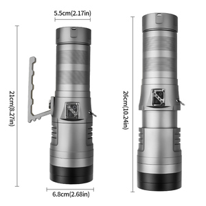Đèn pin 60W độ sáng cao, pin Lithium 32000mAh 45690, thời gian sử dụng lâu dài, dùng cho làm việc ngoài trời, đèn pin sạc mạnh mẽ - Product Image 5