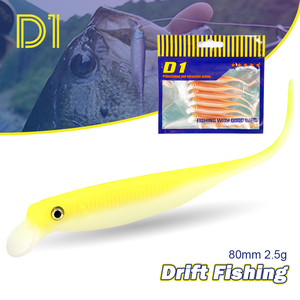 เหยื่อตก<span class=keywords><strong>ปลา</strong></span>แบบนิ่ม D1 OEM UV Soft Pasca ขนาด 80 มม. น้ำหนัก 2.5 กรัม หางเข็ม ตัวเหยื่อนิ่มแบบ Swimbait ตา 3 มิติ ผิวสัมผัสสมจริง สำหรับตก<span class=keywords><strong>ปลา</strong></span>แบสและ<span class=keywords><strong>ปลา</strong></span>ไพค์ - Product Image 1