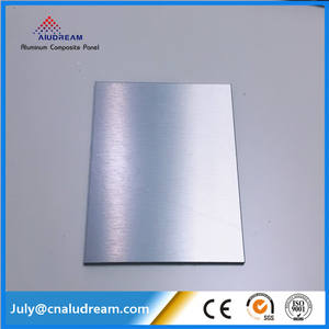 Pannello Composito in Alluminio Alucobond Moderno Spazzolato Argento 1220x2440mm Fogli <span class=keywords><strong>ACP</strong></span>/ACM Ignifughi Ecologici Multiuso - Product Image 5