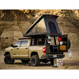 รถกระบะเตียง 4x4 อุปกรณ์เสริมออฟโร้ดเหล็กรถบรรทุก Canopies สําหรับ Dodge Ram 1500/2500 พร้อม Rambox