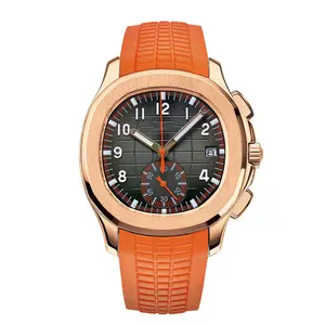 Orange Men's Watch Top Luxury Brand Sapphire Waterproof Mechanical Fashion Sports 904L Steel