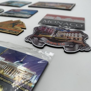 Aimant de réfrigérateur personnalisé en aluminium, 1 pièce, OEM, Souvenir touristique, vente en gros - Product Image 2