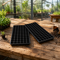 Plateau de semis réutilisable en plastique épais, robuste, pour la culture de légumes et de fleurs en ferme et jardin