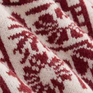 Suéter de Mujer, Elegante y Casual, de Cachemira, Suéter de Lana Tejida para Mujer, Jersey de Punto, Suéter con Estampado Geométrico Jacquard - Product Image 6