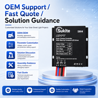 Contrôleur solaire MPPT Boost 3260 3.2V 60W 30A fiable Sukite pour éclairage public à énergie solaire avec capteur pour projet d'éclairage de rue