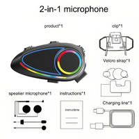 Casque de moto K18 pour écouteurs, haut-parleur étanche IP65, microphone, stéréo HIFI, suppression du bruit, sans fil, pour moto