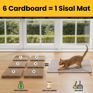 Modern Eco-Friendly Sisal Cats Grinding Claw Scratching <b>Pad</b> Anti-slip <b>Scratch</b> Mat & Board Indoor Furniture Wall Protector House - Product Image 4