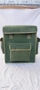 Custom <b>Large</b> Green Square Canvas Tool Kit Storage <b>Box</b> Portable Multi-layer Zipper Closure Thickened Backpack for Outdoor Use - Product Image 4