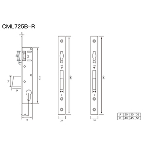 9225 di vendita calda della fabbrica 9230 9235 9240 9245 porta interna mortasa il corpo con cuscinetto - Product Image 4
