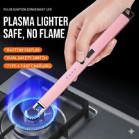 Briquet à arc plasma JX, briquet anti-vent à impulsions, dispositif d'allumage électronique portable sûr à recharge USB longue portée