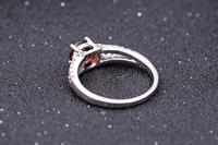 A3202 Abiding Perfect Natural Gemstone Real 925 Sterling Silver Classic Round Rings Women Anniversary Fine Gift Jewelry