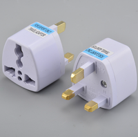 Adaptor Steker Standar Inggris, Konverter Daya, Steker Konversi untuk Perjalanan, Adaptor Stopkontak Inggris ke Stopkontak Universal