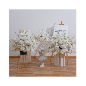 2024 gros mariage artificiel Rose soie fleur boule Arrangement <span class=keywords><strong>Table</strong></span> Center pièces <span class=keywords><strong>pour</strong></span> fête événement décoration - Product Image 1