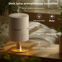 Diffuseur d'arômes ultrasonique silencieux 260 ml pour lampe de bureau, humidificateur avec minuterie et lumière froide/chaude pour usage domestique et commercial (vente en gros)