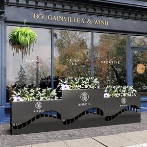 Banc de jardin modulaire intégré HX01 avec jardinière, pour terrasse extérieure, siège de repos, mobilier décoratif pour aménagement paysager commercial - Product Image 1