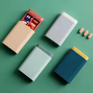 Mode Draagbare Nordic Stijl Pillendoos Tablet Pillendoos Dispenser Medicijndozen Uitgifte Medische Kit Organizer