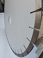 Hoja de diamante profesional de 450mm/18 "para piedra de cuarzo y piedra de ingeniería-Obstrucción antiresina