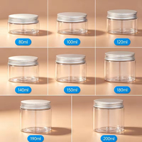 Bouteille de crème en plastique PET de haute qualité, écologique, recyclable, avec logo personnalisé, couleur personnalisée, pour le maquillage