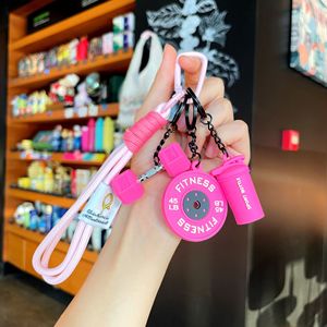 Tập thể dục Silicone <span class=keywords><strong>Keychain</strong></span> Set có thể tháo rời quả tạ chai nước Mặt dây chuyền sáng tạo phòng tập thể dục quà tặng cho vận động viên tập thể dục những người yêu thích - Product Image 1