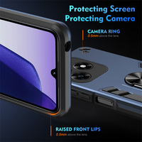 Coque de téléphone portable For Honor X6e/X7e/600 avec béquille magnétique rotative intégrée, protection de l'appareil photo, antichoc, anti-chute