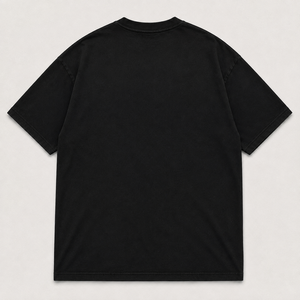 Camiseta Personalizada para Hombre, 100% Algodón, Corte Regular, Lavado Ácido, Color Negro, 160 g/m², Estampado Delantero y Trasero, Estilo Y2K, con Humor Negro Divertido - Product Image 3