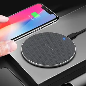 10W Ultrathin Fast Charge Wireless Charger Pad für Mobile Phone werbe geschenk runde förmigen