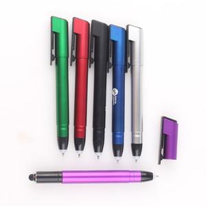 ปากกาลูกลื่นพลาสติกอเนกประสงค์พร้อมที่วางโทรศัพท์มือถือ ไฟ LED และบริการพิมพ์โลโก้ตามสั่ง - Product Image 6