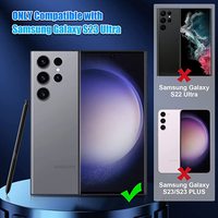Protector de Pantalla para Lente de Cámara Transparente, Ultrafino, Impermeable, Fácil de Instalar, Vidrio Templado 3D de 0.33mm para S23 Ultra S23