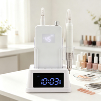 Nouvelle version améliorée, design élégant plein écran, perceuse à ongles rechargeable, 45 000 tr/min, haute vitesse, 85 W, moteur sans balais, pour salon et usage domestique