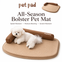Coussin Rectangulaire Imperméable pour Animaux de Compagnie, Tapis Repose-Main, Lavable, Anti-Rayures, 5 Tailles, Vente en Gros OEM