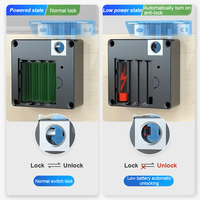 Serrure d'Armoire Intelligente pour Tiroir, Verrou Magnétique Ttlock, Déverrouillage sans Clé par Téléphone, Carte NFC ou Carte IC