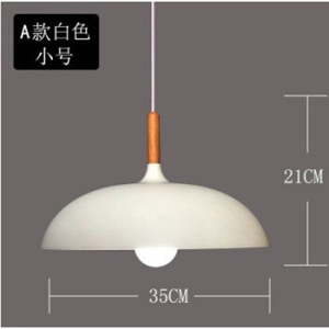 Lámpara colgante redonda de un solo cabezal con bombilla LED E26 para iluminación de restaurantes, bares y cafeterías - Product Image 5