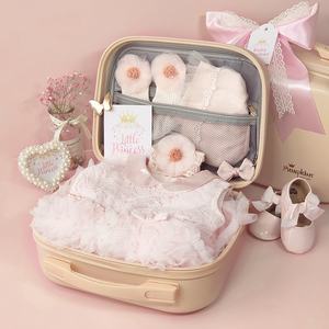 Vestido <span class=keywords><strong>de</strong></span> princesa <span class=keywords><strong>de</strong></span> encaje para bebé, conjunto <span class=keywords><strong>de</strong></span> falda sólida informal, ropa rosa, conjunto <span class=keywords><strong>de</strong></span> regalo para bebé recién nacido - Product Image 4