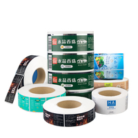 Autocollants personnalisés de haute qualité, pièces, pour emballage, étiquette privée, imperméable, en pvc, feuille adhésive