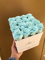 Cadeau de Saint Valentin Vente en gros Artificielle Éternelle Préservée Rose Fleur Décoration Préservée Boîte à Fleurs Boîtes à Fleurs Personnalisées
