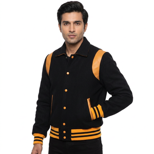 Nouvelle veste universitaire en toile respirante sur mesure pour homme, grande taille, avec fermeture éclair avant, coupe-vent, à capuche, matelassée, hiver 2025, vente en gros - Product Image 1