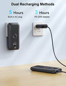 2025 Bestseller IWatch Cargador inalámbrico con enchufe incorporado, pantalla digital de doble línea, Banco de energía de carga rápida de 10.000 MAh - Product Image 3